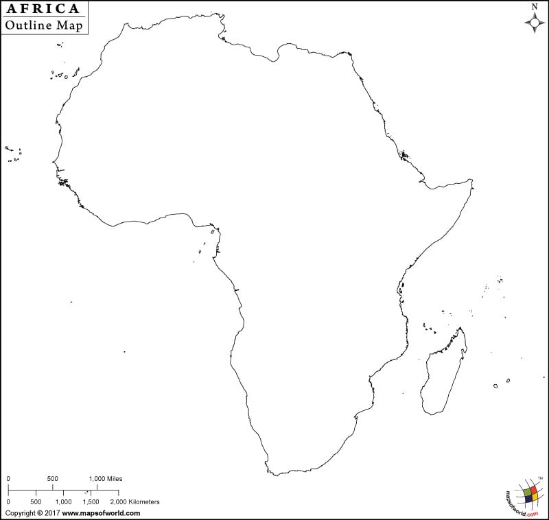 Outline Map of Africa