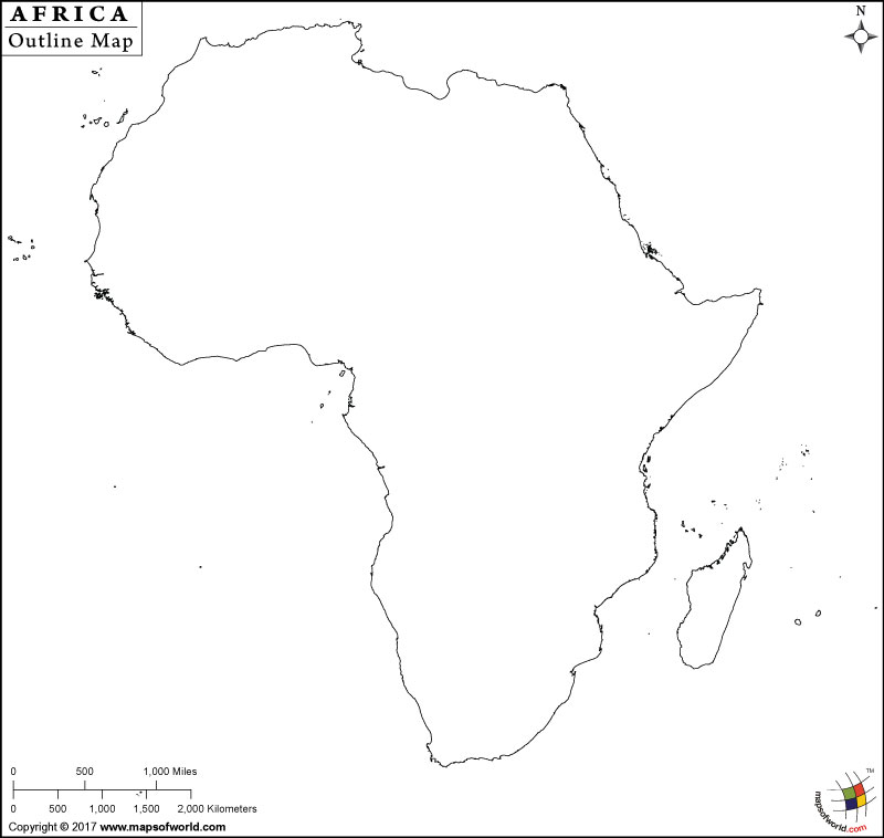 Africa Map Outline