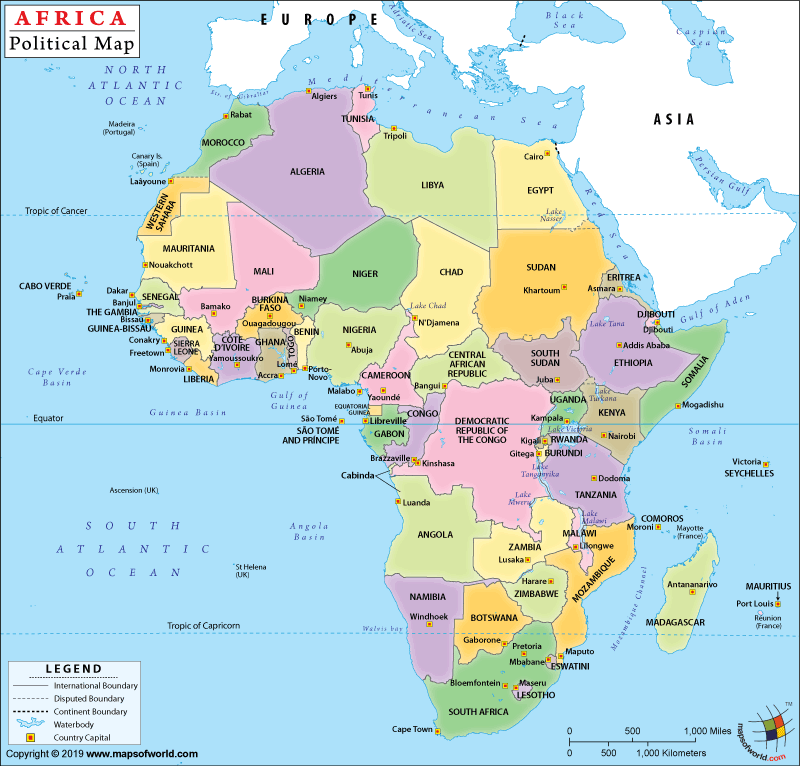 Political Map Of Africa Africa Political Map