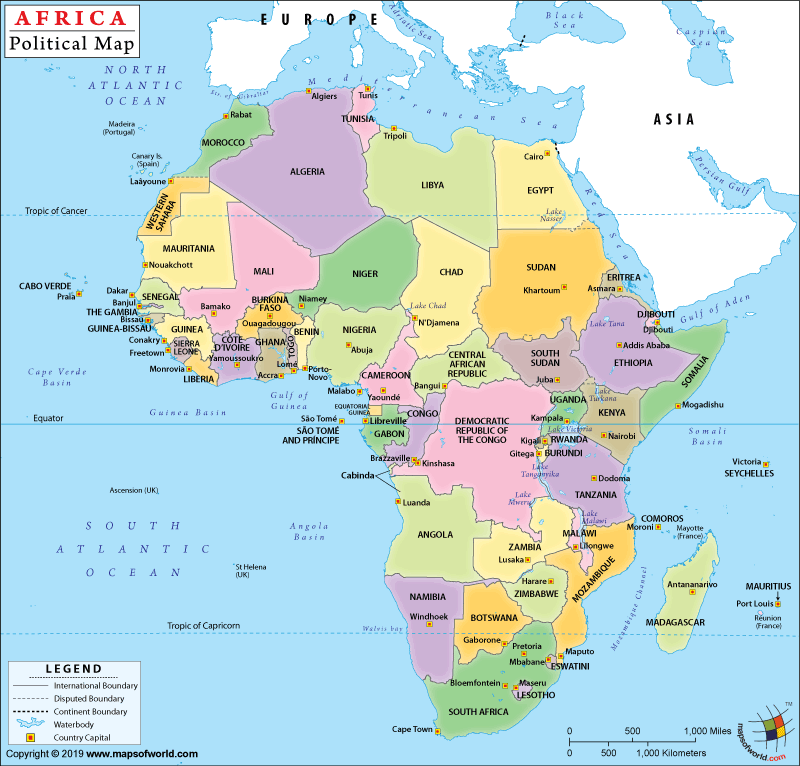 africa map - Map Photos