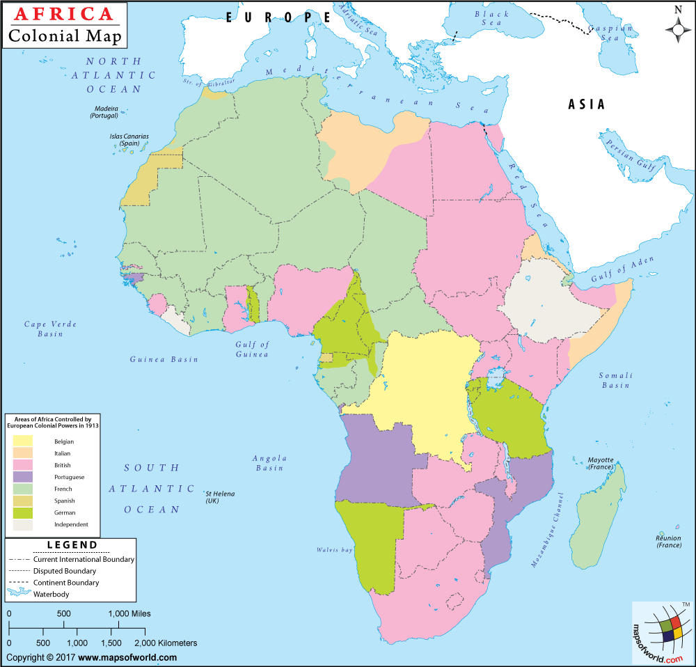 Colonial Map of Africa