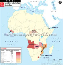 African Countries with Highest Death Rate