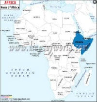 Map of Horn of Africa