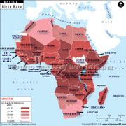 African Countries by Birth Rate