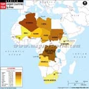 Top Ten Largest African Countries by Area