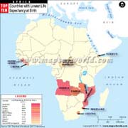 African Countries with Lowest Life Expectancy at Birth