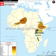 African Countries with Lowest Urban Population