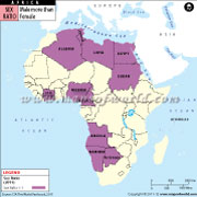 African Countries with Sex Ratio greater than One