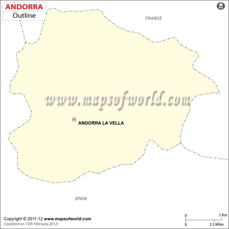 Andorra Time Zone Map
