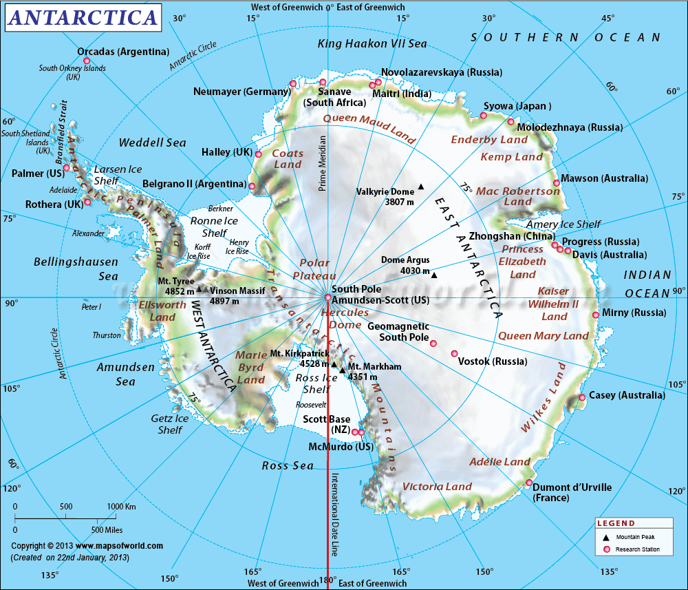 Antarctica Map Map Of Antarctica Information And Facts Of Antarctica
