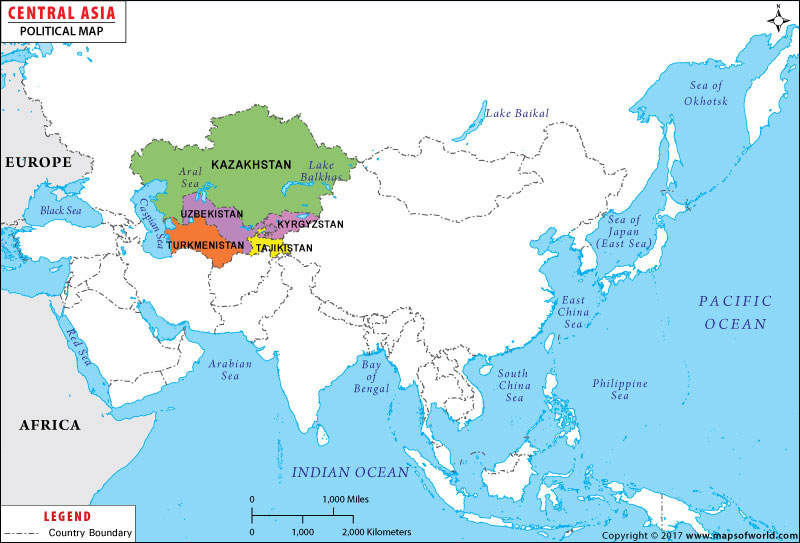 Central Asia Map