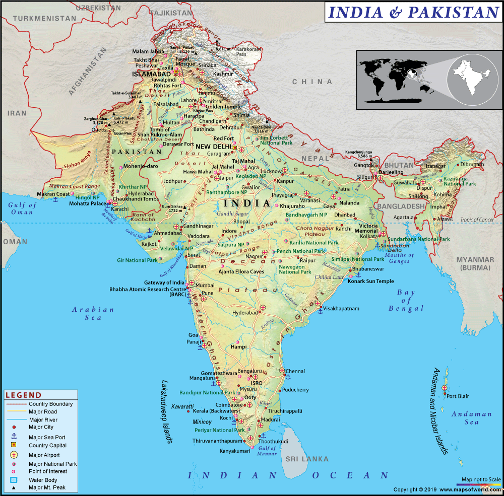 map of india and pakistan India Pakistan Map Map Of India And Pakistan map of india and pakistan