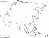 Asia Outline Map