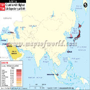 Asian Countries with Highest Life Expectancy at Birth