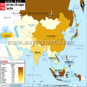 Asian Countries with Longest Coastline