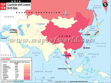 Asian Countries with Lowest Birth Rate