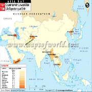 Asian Countries with Lowest Male Life Expectancy at Birth