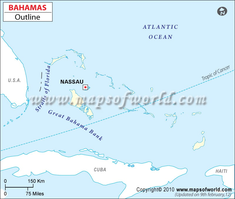 Bahamas Time Zone Map