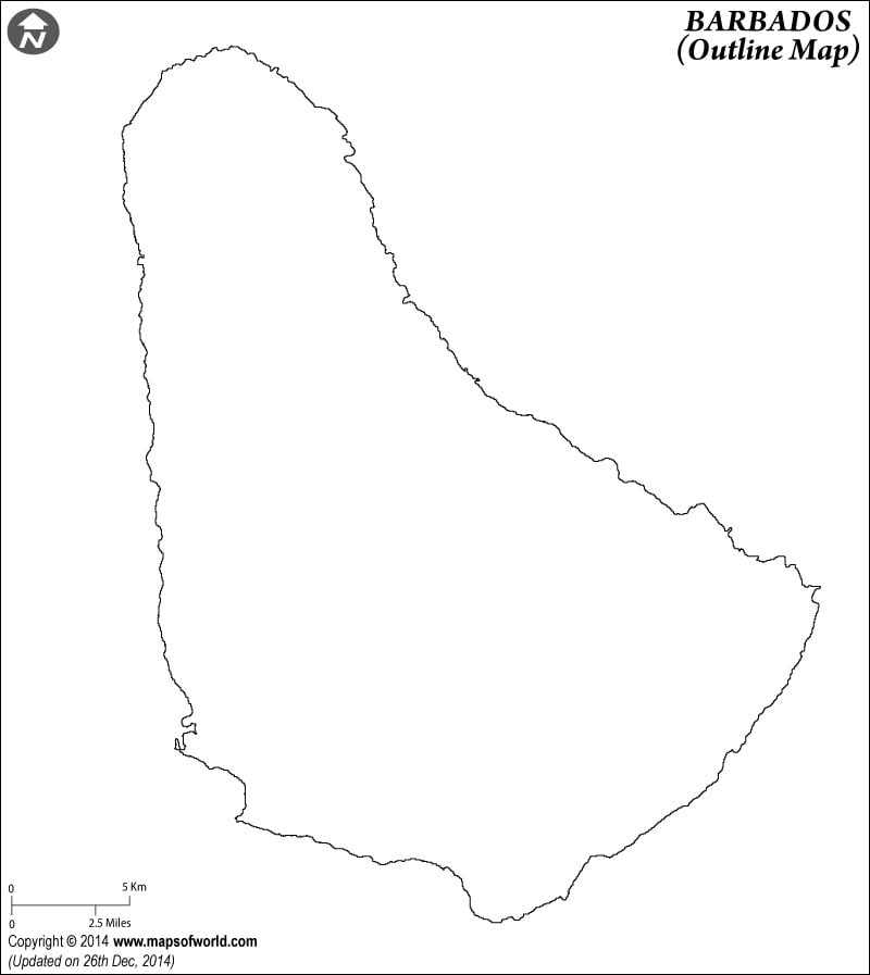 Barbados Time Zone Map