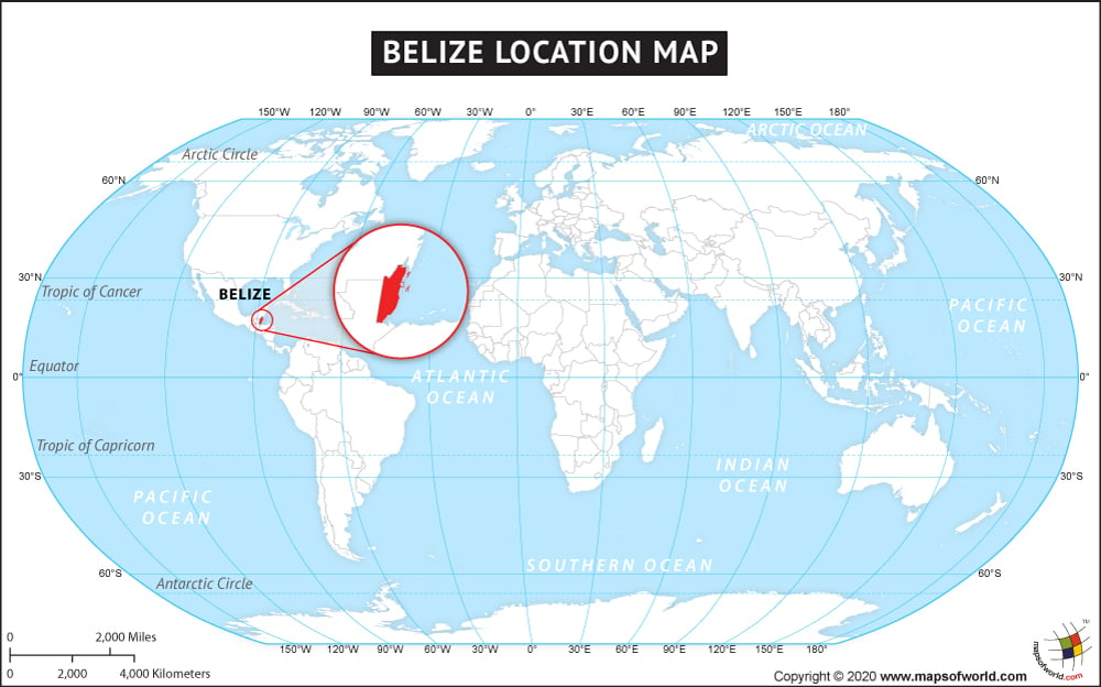 Where Is Belize Located Location Mapp Of Belize