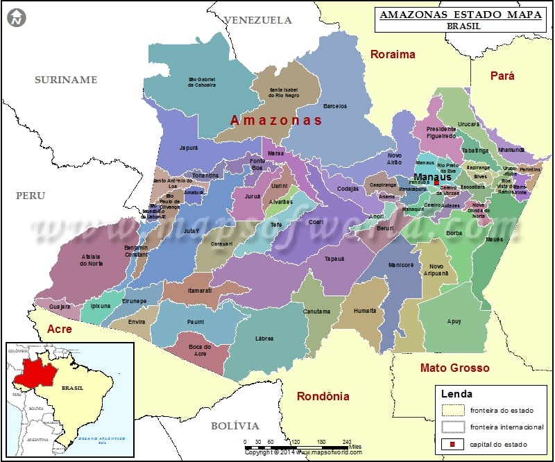 Amazonas Map