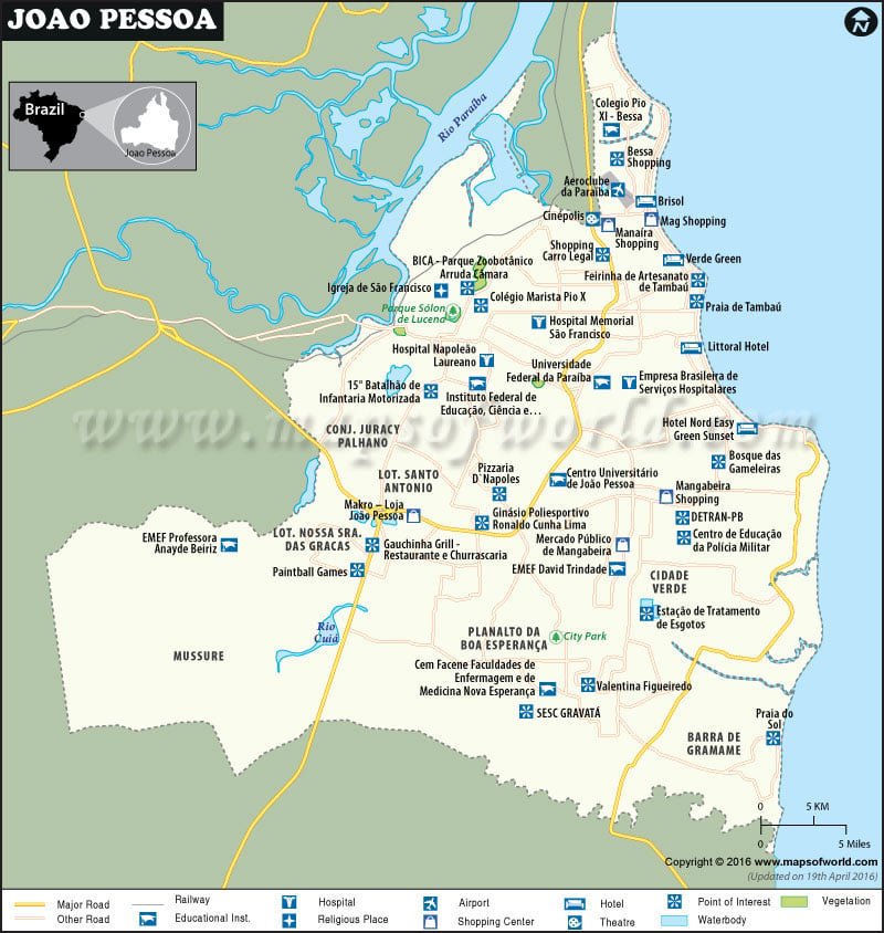 Joao Pessoa Map