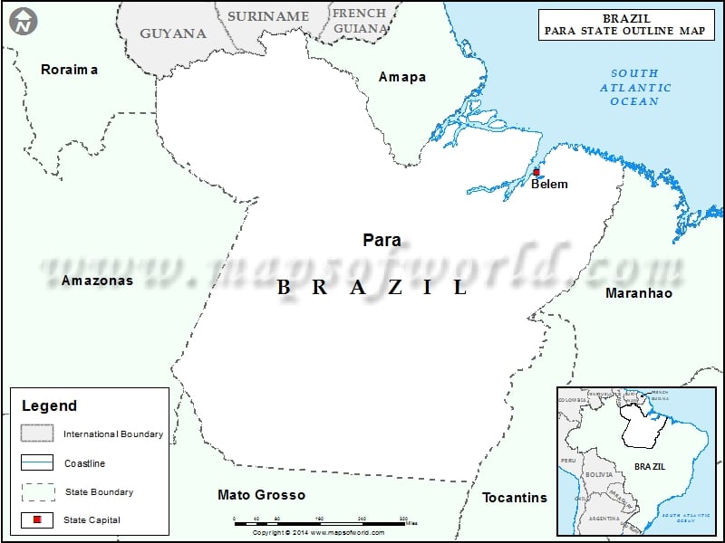 Blank Map of Para