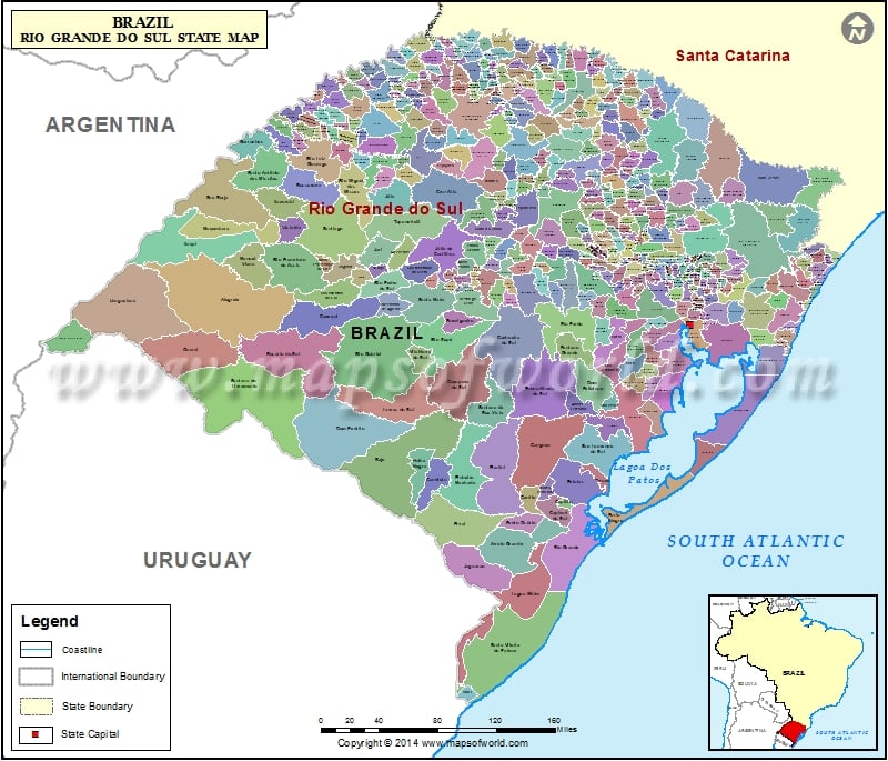 Rio Grande do Sul Map