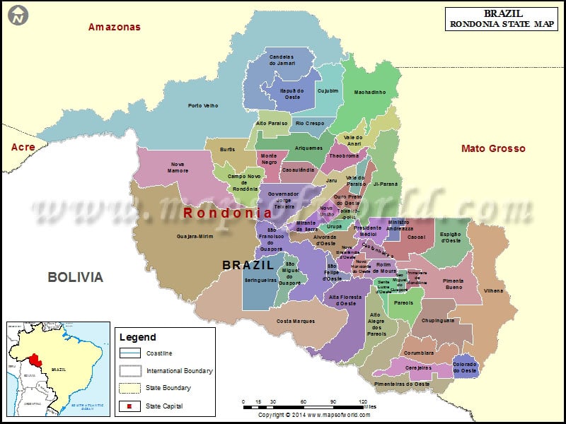 Rondonia Map