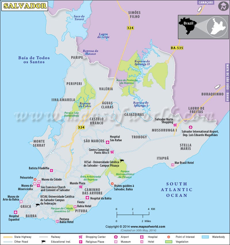 Salvador Map