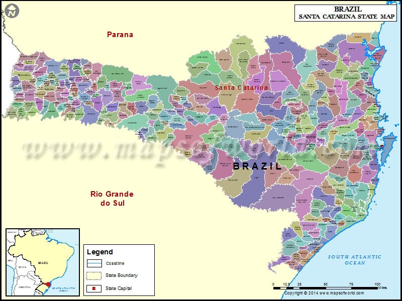 Santa Catrina Map