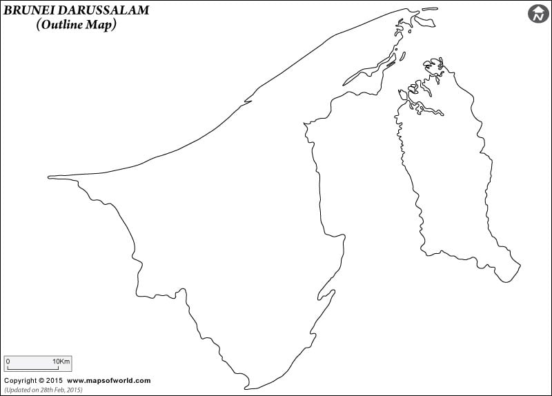 Brunei Time Zone Map
