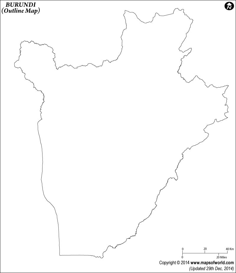Burundi Time Zone Map