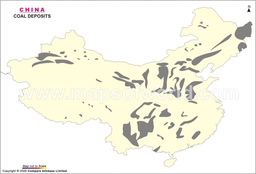China Coal Deposits Map