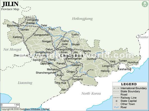 Jilin Province Map