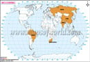 BRICS Countries Map