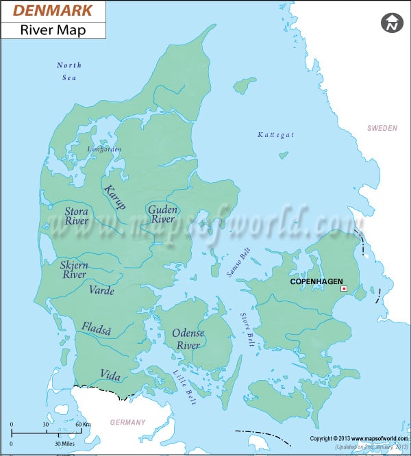 Denmark River Map