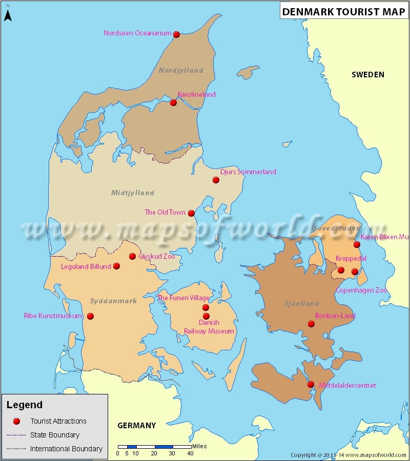 Denmark Travel Map