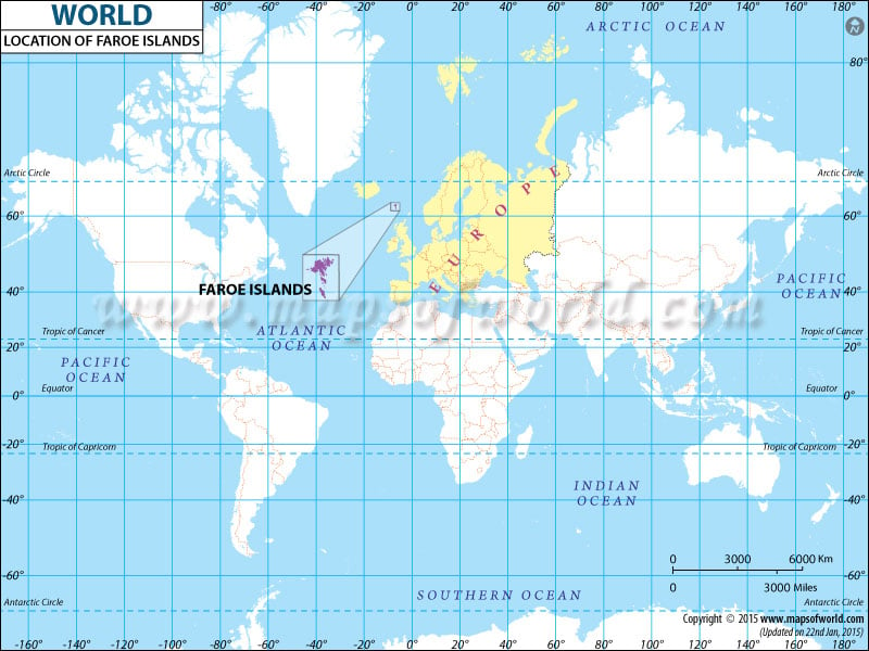 Where Is Faroe Islands Located In World Map
