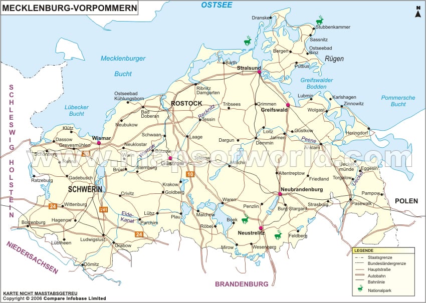 Mecklenburg-vorpommern Karte