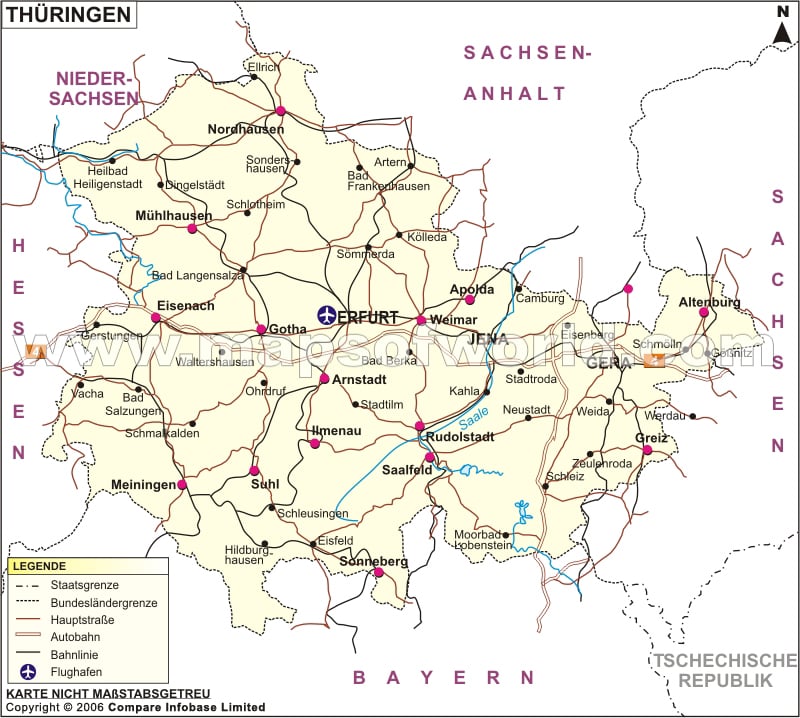 Bahnnetz Bayern