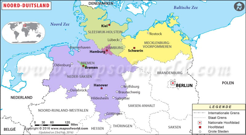 Norddeutschland Karte