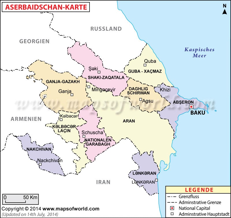 Weltkarte wo liegt aserbaidschan Wo liegt