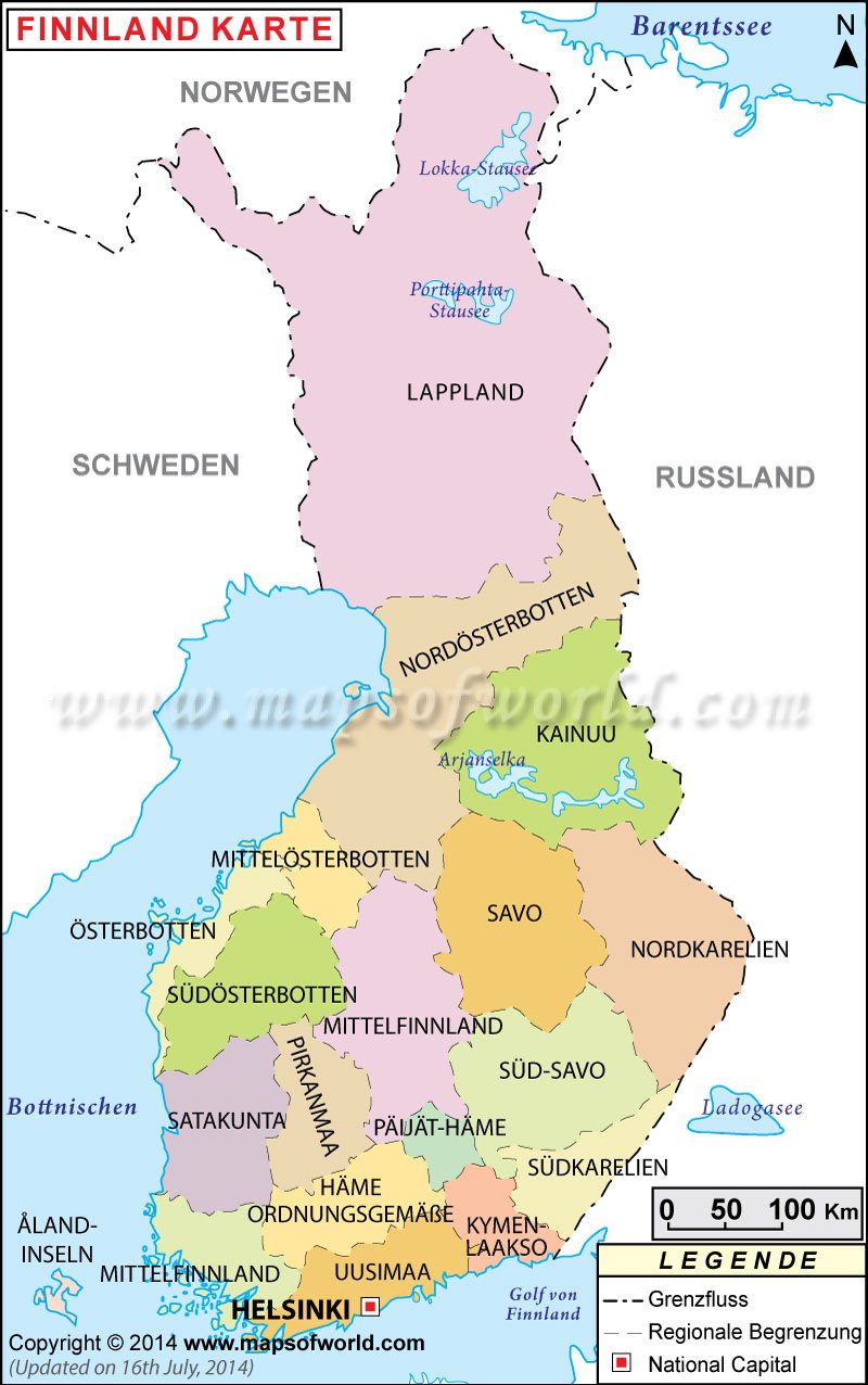Finnland Karte 