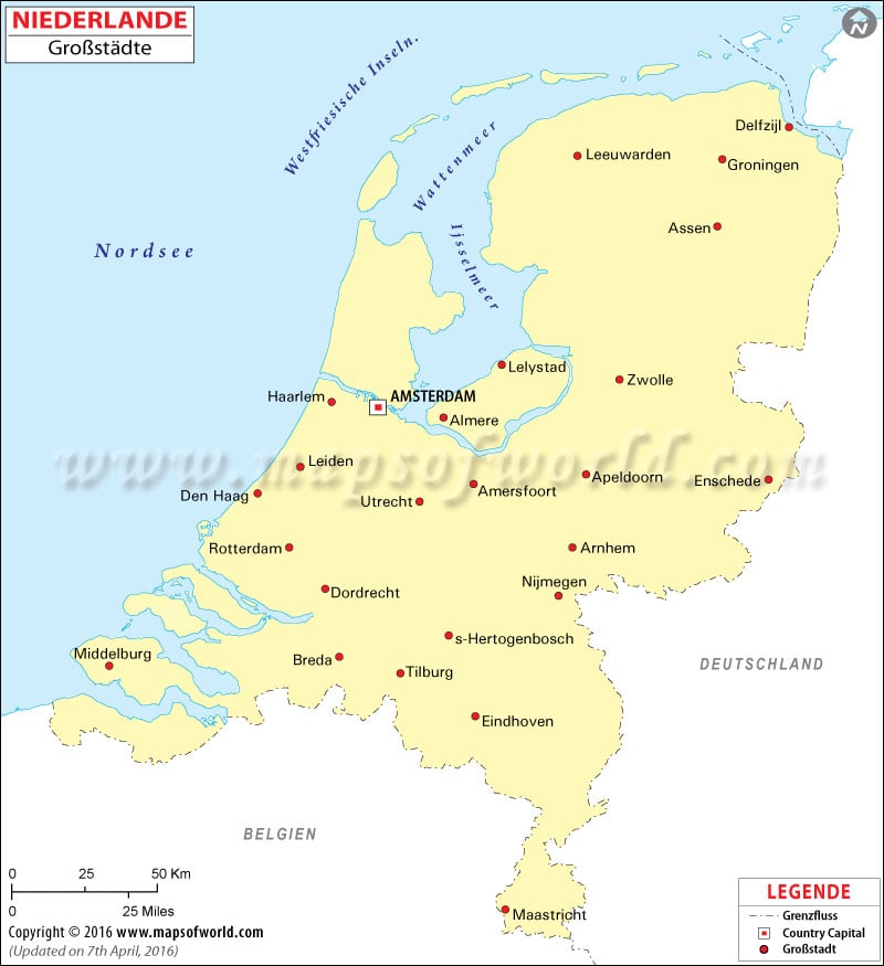 Städte in Niederlande