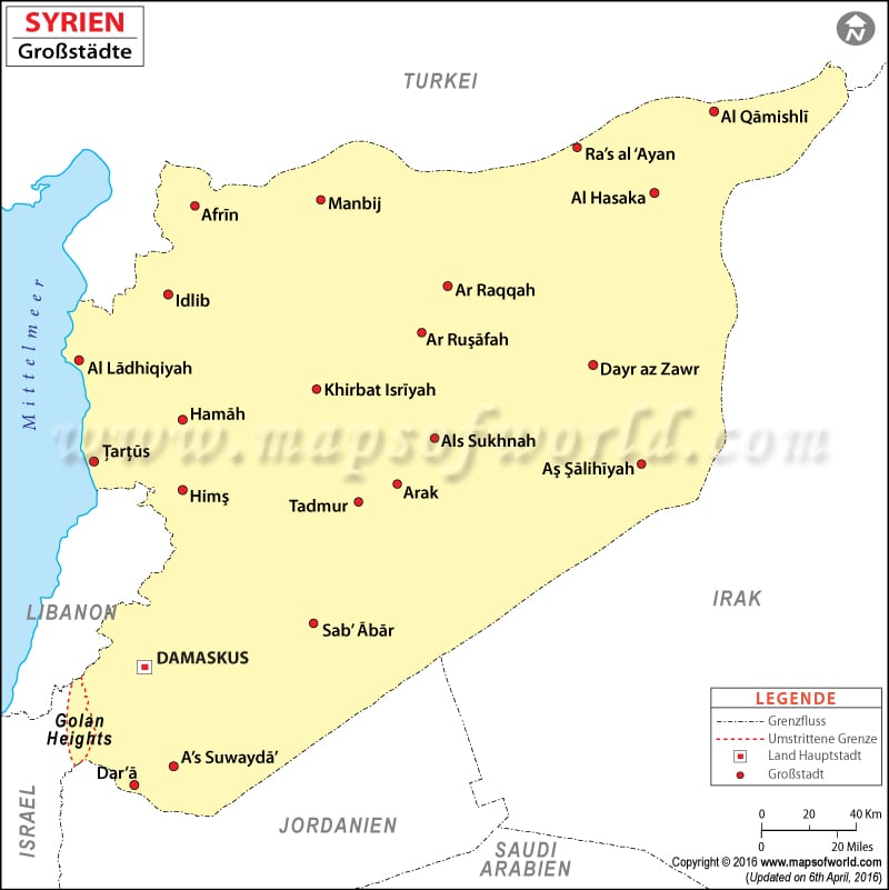 Städte in Syrien
