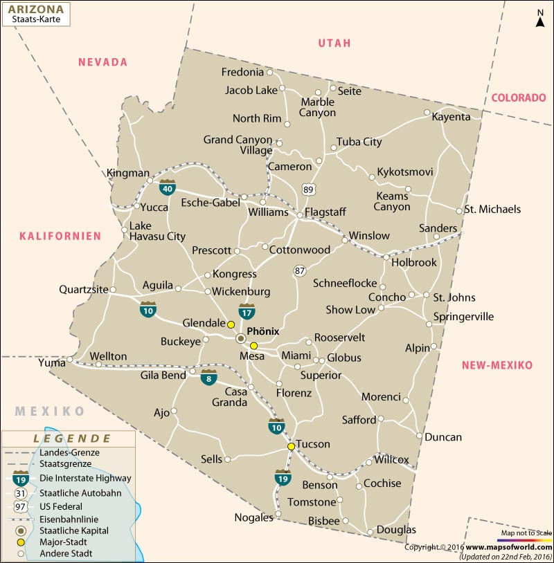 Arizona karte