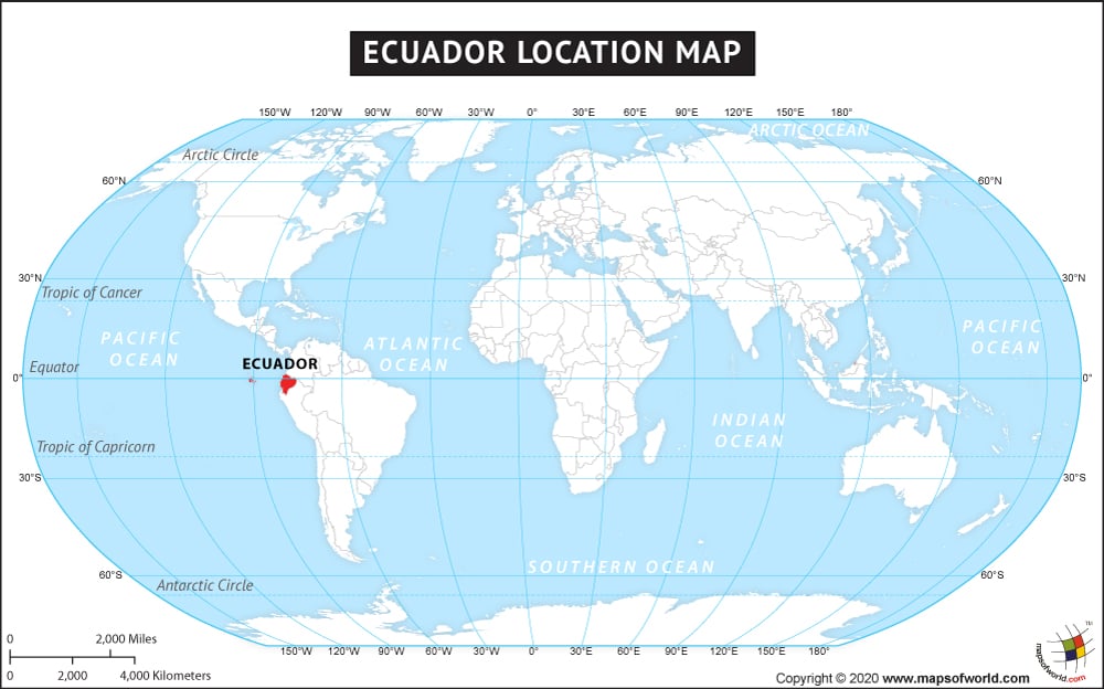 Where Is Ecuador Located Location Map Of Ecuador