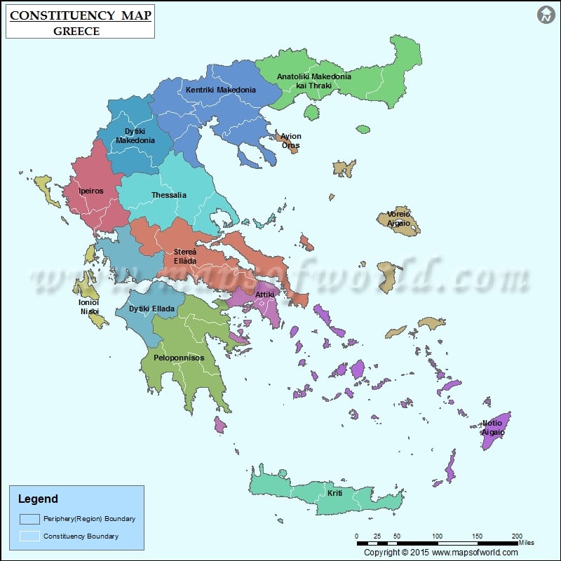 List of parliamentary constituencies of Greece