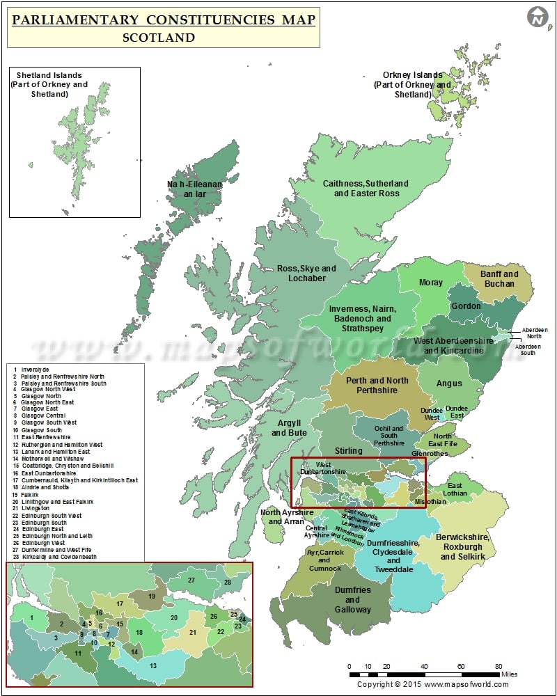 Scottish Constituency Map